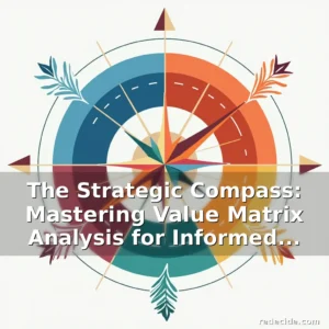Artistic representation for The Strategic Compass: Mastering Value Matrix Analysis for Informed Decision-Making