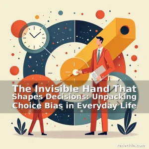 Read more about the article The Invisible Hand That Shapes Decisions: Unpacking Choice Bias in Everyday Life