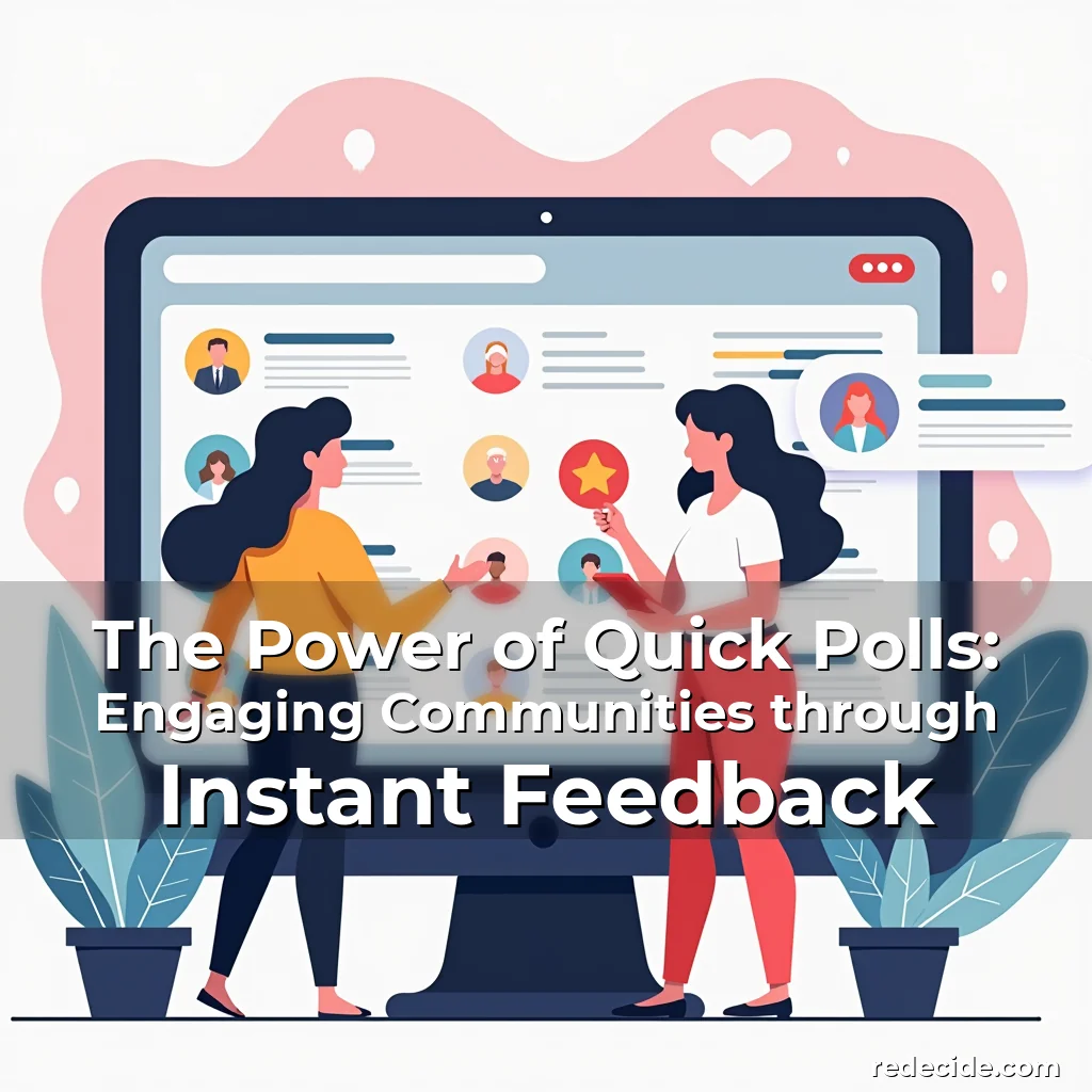 Read more about the article The Power of Quick Polls: Engaging Communities through Instant Feedback