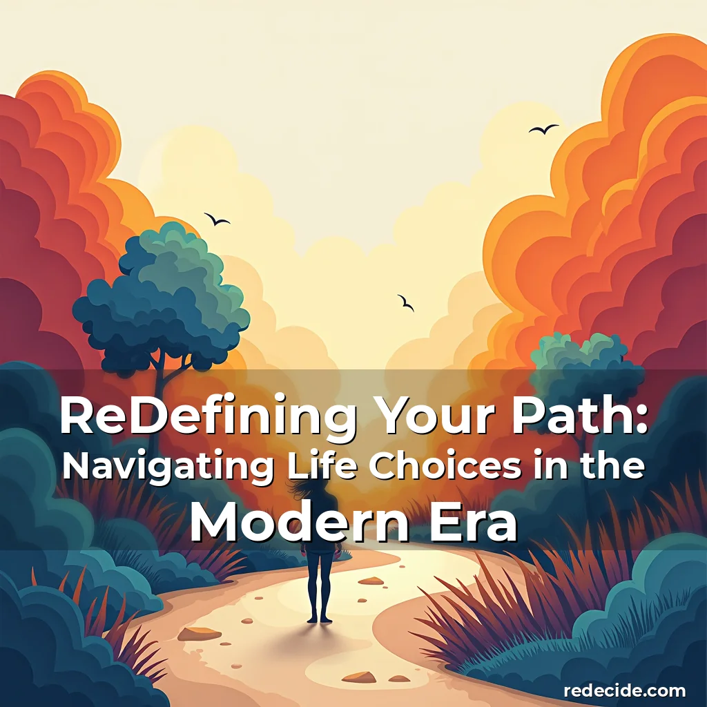 Read more about the article ReDefining Your Path: Navigating Life Choices in the Modern Era
