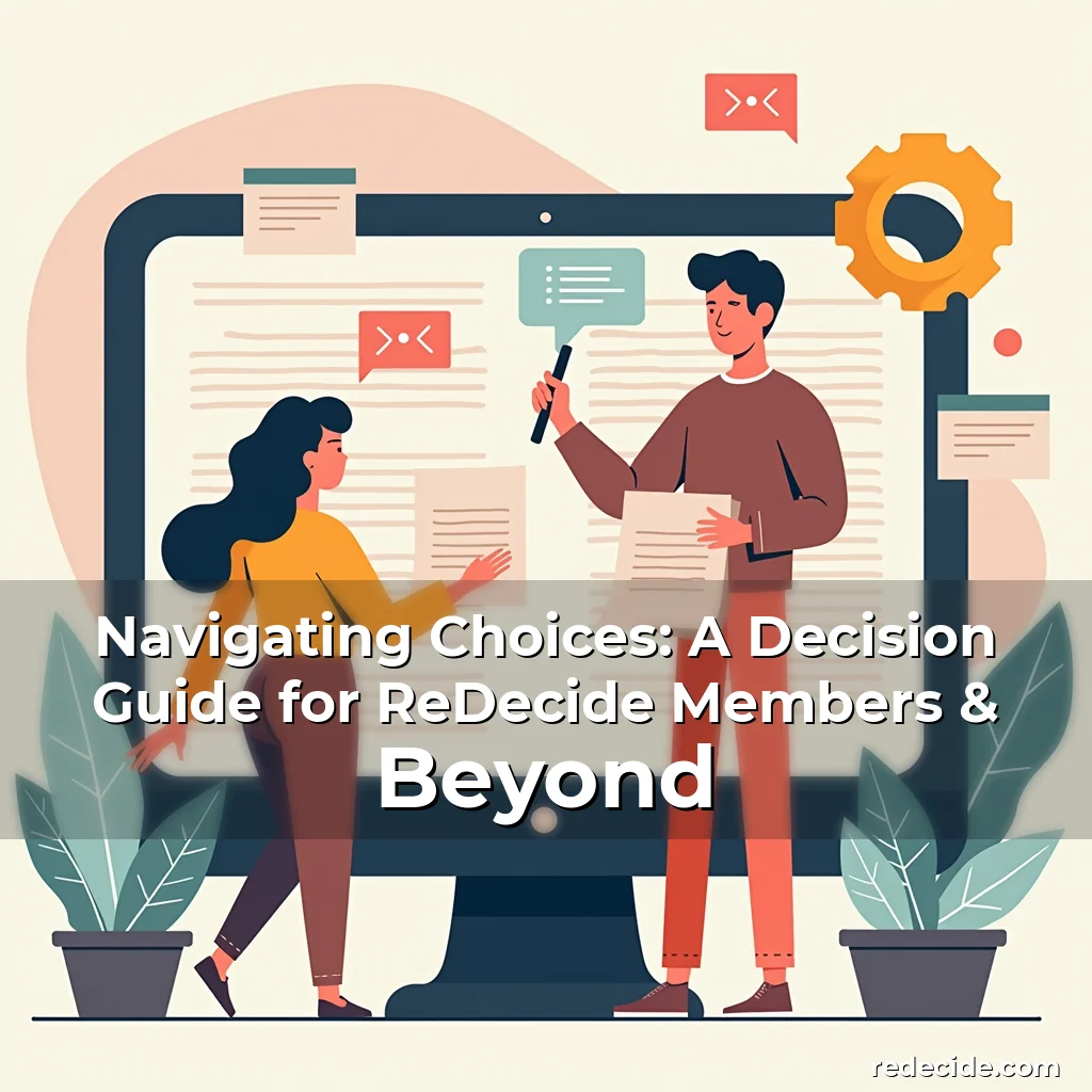 Read more about the article Navigating Choices: A Decision Guide for ReDecide Members & Beyond